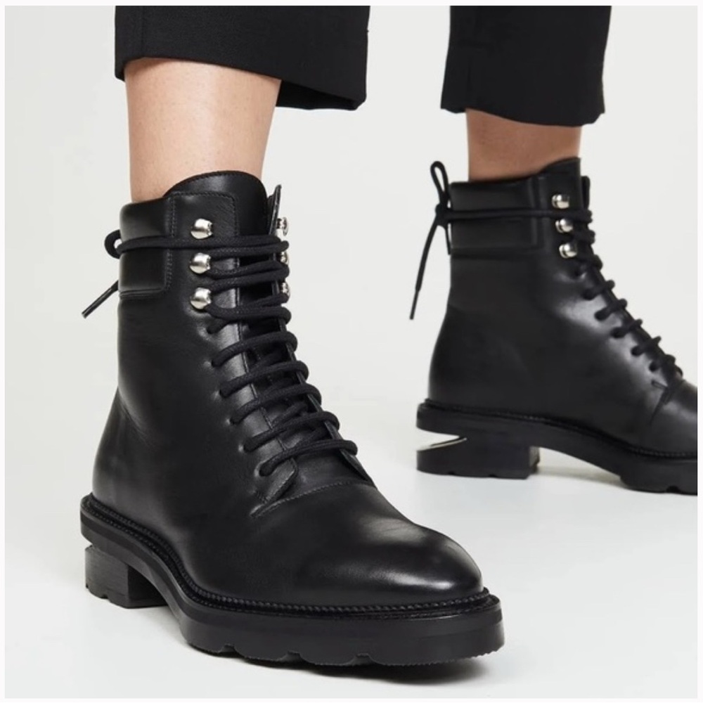 New Alexander Wang Women's Black Lace-Up Boots